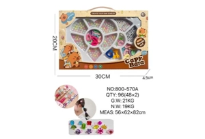 DIY Playing House Girl Toys Beaded Cartoon Capybara Heart