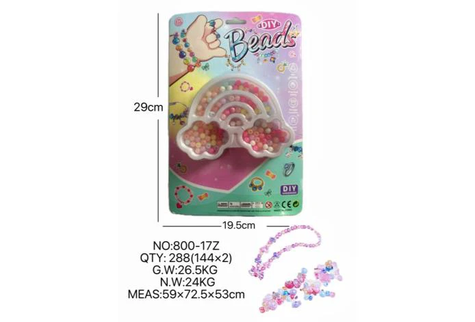 DIY pretend play girl toy beaded cartoon hand cloud