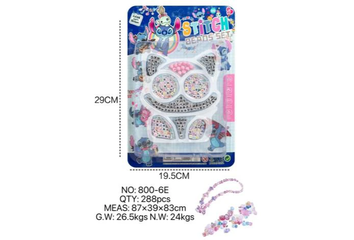 DIY pretend play girl toy bead Stitch