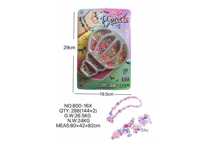DIY pretend play girl toy beaded cartoon hand balloon