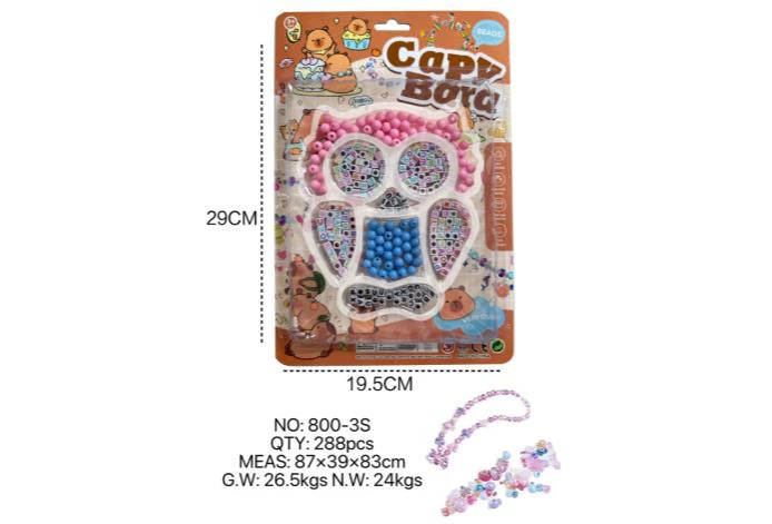 DIY pretend play girl toy beads Capybara