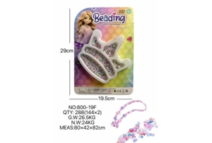 DIY playhouse girl toy beads little girl crown