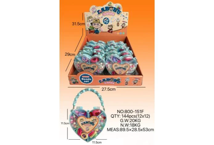 DIY Playhouse Girl Toy Beads Labubu Heart (12PCS Price Per Piece)