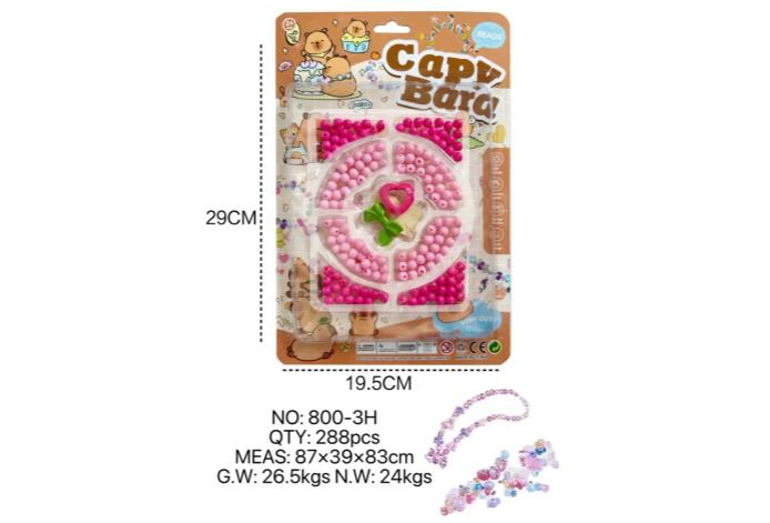 DIY pretend play girl toy beads Capybara