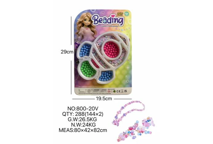 DIY Pretend Play Girl Toy Beads Little Girl Rocket