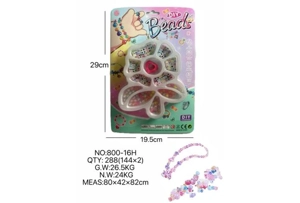 DIY playhouse girl toy beaded cartoon hand flower