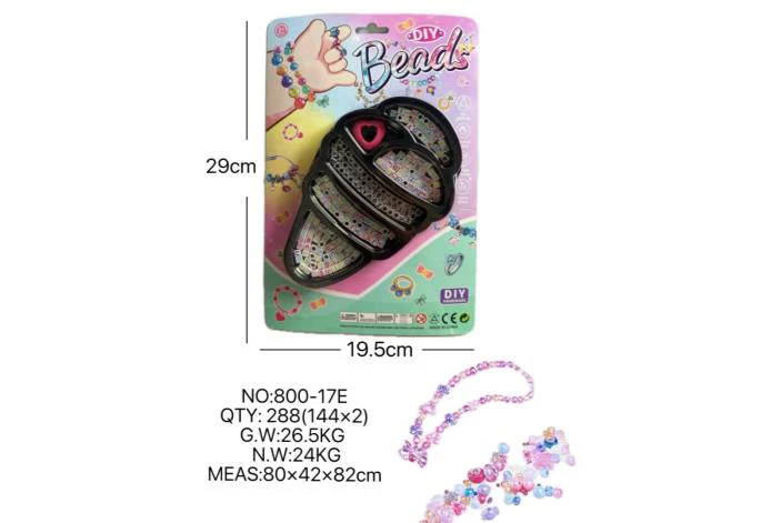 DIY pretend play girl toy beaded cartoon hand big ice cream