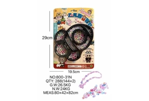 DIY play house girls' toys beaded pull cloth rockets