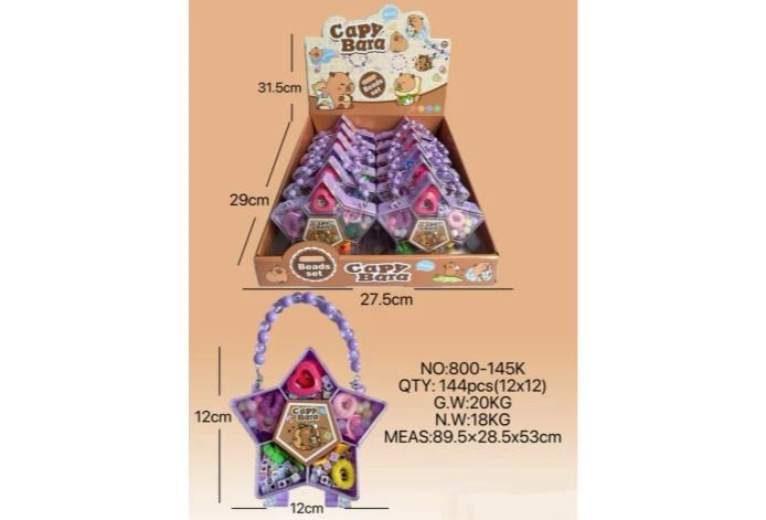 DIY Play House Girl Toy Beads Capybara Star (12PCS Single Price)