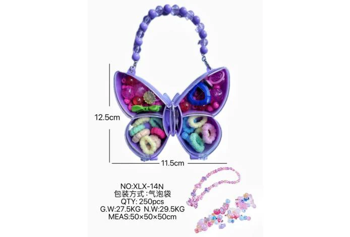 DIY play house girl toy beads butterfly