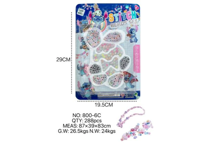 DIY pretend play girl toy bead Stitch