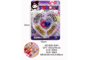 DIY Beaded Kuromi Heart