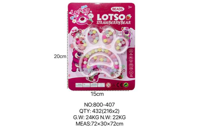 DIY Beaded Strawberry Bear