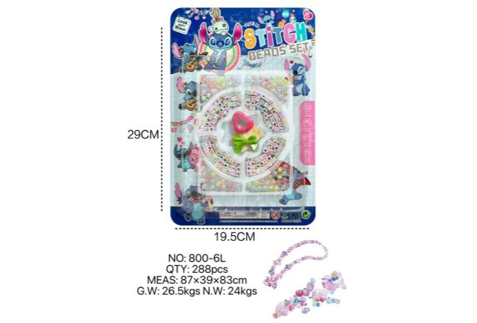 DIY pretend play girl toy bead Stitch