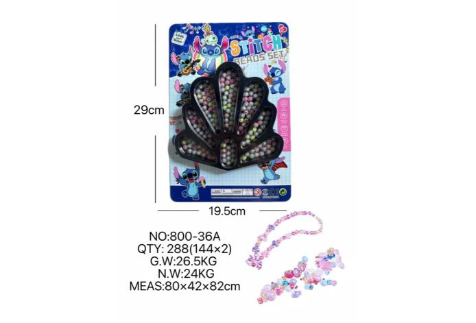 DIY playhouse girl toy bead Stitch peacock tail