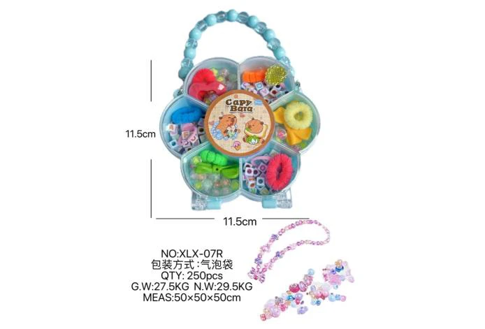 DIY playhouse girl toy beads capybara plum blossom