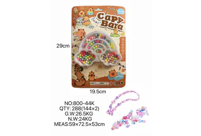 DIY Playhouse Girl Toy Beads Capybara Cloud