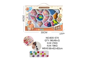 DIY Playing House Girl Toys Beaded Cartoon Hand Heart