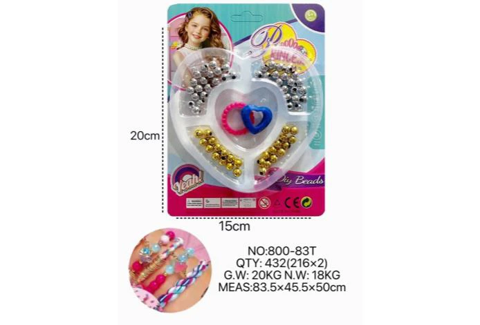 DIY Beaded Little Girl Heart