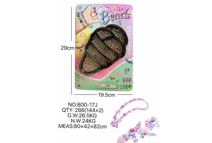 DIY pretend play girl toy beaded cartoon hand big ice cream