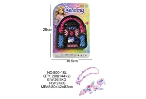DIY playhouse girl toy beads little girl bag