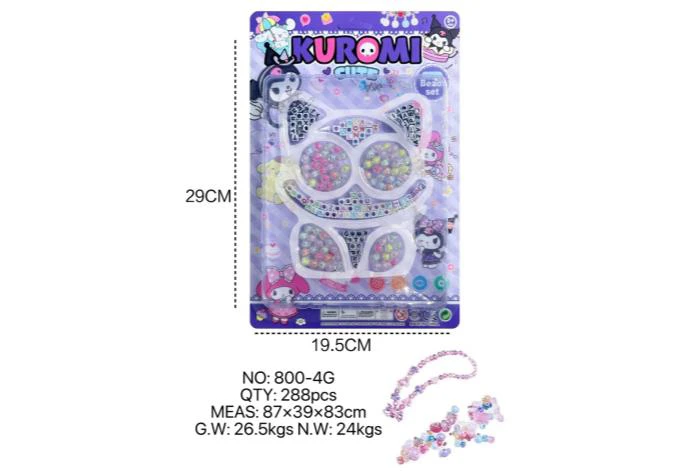 DIY pretend play girl toy bead Kuromi