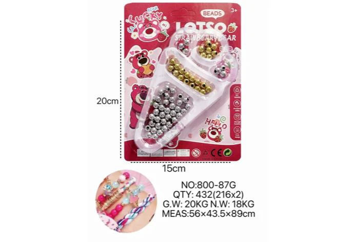 DIY Beaded Strawberry Bear Ice Cream