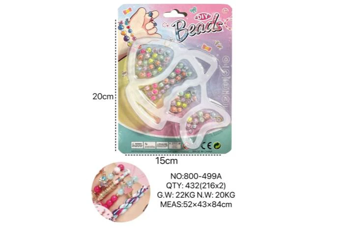 DIY Playing House Girl Toys Beaded Cartoon Hand Heart