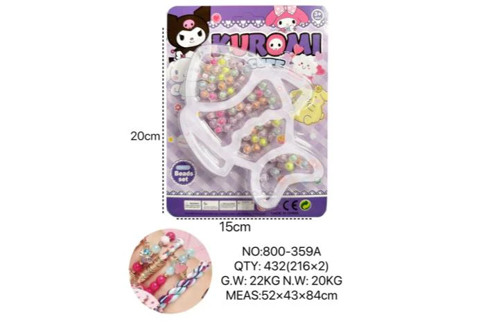 DIY Playing House Girl Toys Beaded Cartoon Hand Butterfly