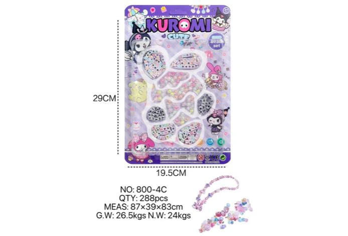 DIY pretend play girl toy bead Kuromi