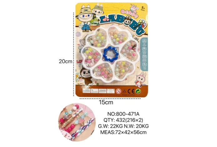 DIY Playing House Girl Toys Beaded Cartoon Capybara Butterfly