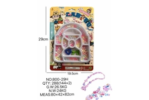 DIY pretend play girl toy beaded cloth bag