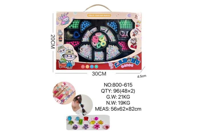 DIY Playing House Girl Toys Beaded Cartoon Hand Cat