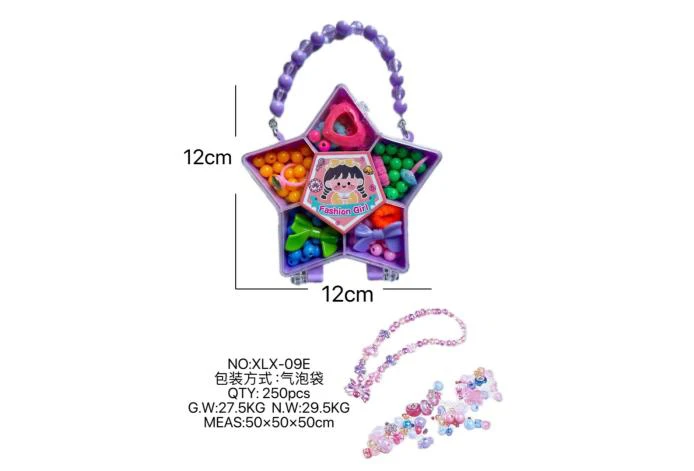 DIY play house girl toy beaded girl pentagram