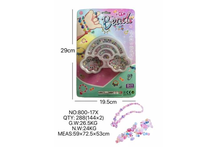 DIY pretend play girl toy beaded cartoon hand cloud