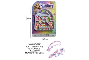 DIY playhouse girl toy beads little girl bag