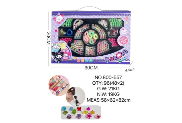 DIY Playing House Girl Toys Beaded Cartoon Capybara Butterfly