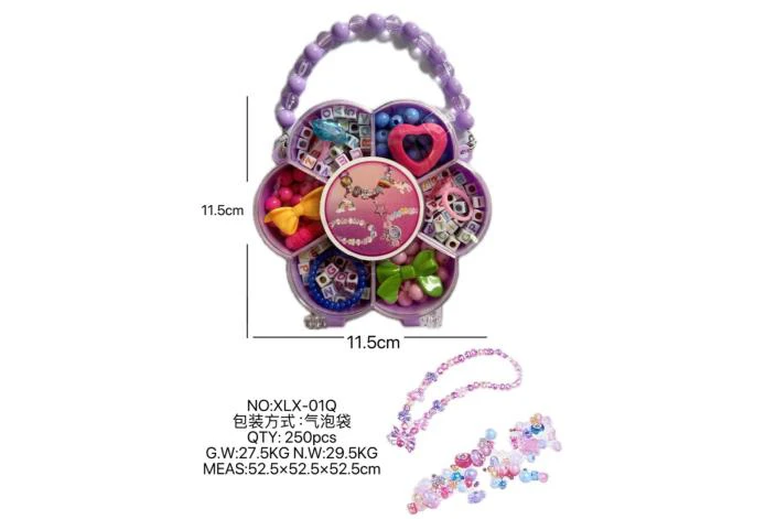 DIY playhouse girl toy beaded jewelry plum blossom