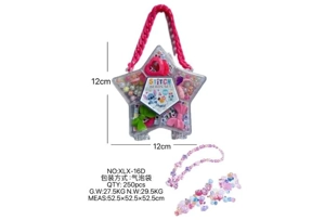 DIY pretend play girl toy beaded Stitch pentagram