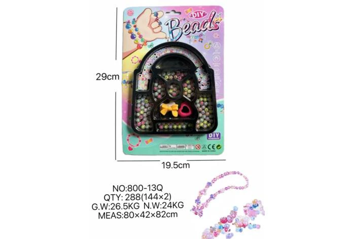 DIY play house girl toy beaded cartoon small handbag