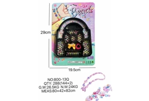 DIY play house girl toy beaded cartoon small handbag