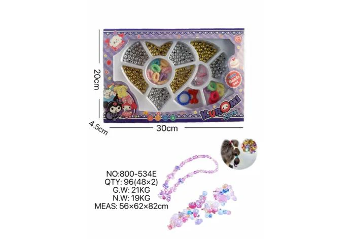 DIY Beaded Kuromi Heart