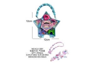 DIY play house girl toy beaded girl pentagram