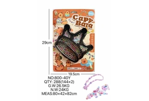 DIY pretend play girl toys beaded capybara crown