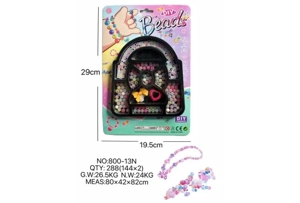DIY play house girl toy beaded cartoon small handbag