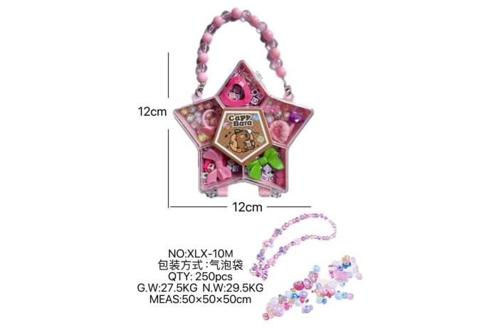 DIY pretend play girl toy bead Capybara pentagram