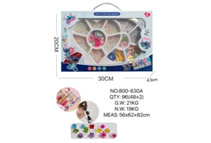 DIY pretend play girl toy beads Stitch heart