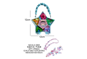 DIY play house girl toy beaded girl pentagram