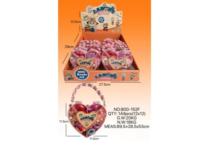 DIY Playhouse Girl Toy Beads Labubu Heart (12PCS Price Per Piece)