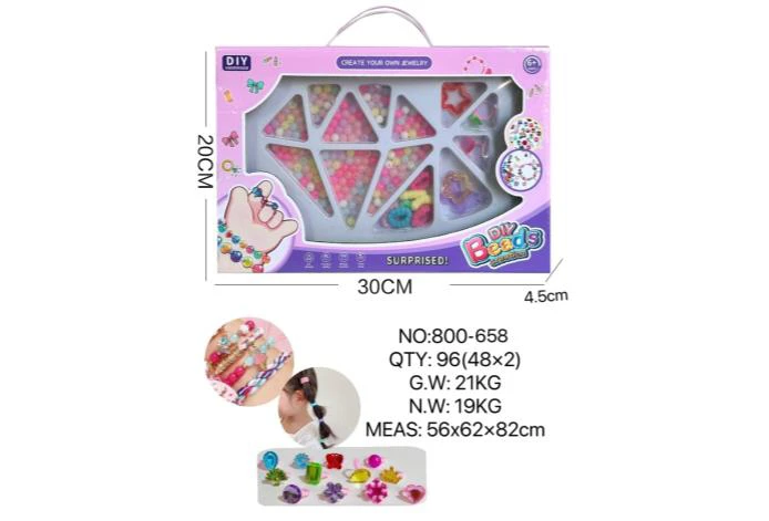 DIY Playing House Girl Toys Beaded Cartoon Capybara Heart